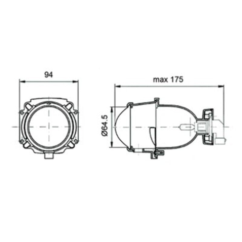 FARO POLIEPSOIDAL DELANTERO universal V PARTS PJ-HIGH