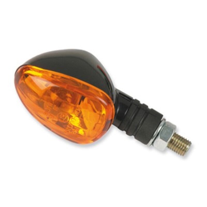Juego de intermitentes universales V PARTS brazo corto - Negro / Ambar V PARTS ST-6146S-CAR-AMB-10W