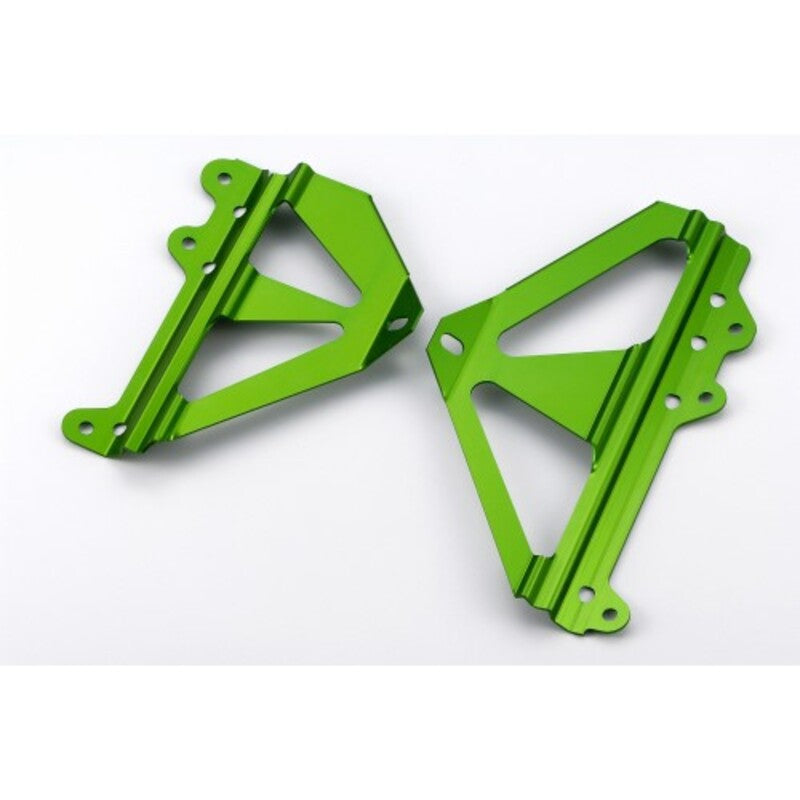 Protector radiador Kawasaki verde KXF 450 2009-2012 V PARTS ASOT-143-GR