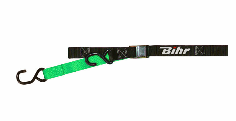 Correas con hebilla  bicolores BIHR negro/verde BIHR L27-031K/G