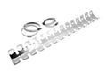 Protector de escape de aluminio  Con 4 abrazaderas BIHR L35-278-SILVER