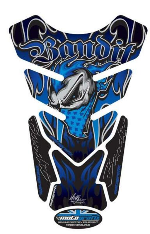 Protector de depósito Motografix BANDIT azul, 4 piezas MOTOGRAFIX ST078B