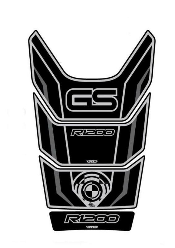 Protector de depósito Motografix R1200GS negro, 4 piezas MOTOGRAFIX TB009K