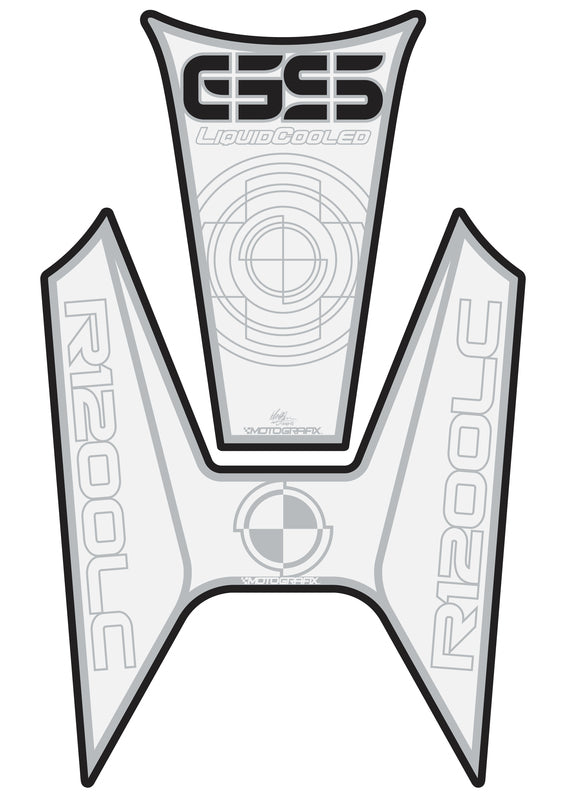 Protector de depósito Motografix R1200GS blanco MOTOGRAFIX TB017W
