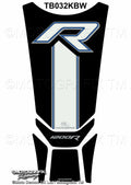 Protector de depósito Motografix BMW R1200R 5 piezas negro blanco azul MOTOGRAFIX TB032KBW