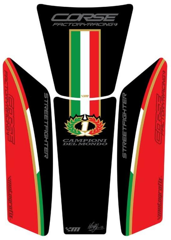 Protector de depósito Motografix STREETFIGHTER Rojo MOTOGRAFIX TDSFR