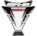 Protector de depósito Motografix Kawasaki ER6F 3 piezas blanco MOTOGRAFIX TK017W