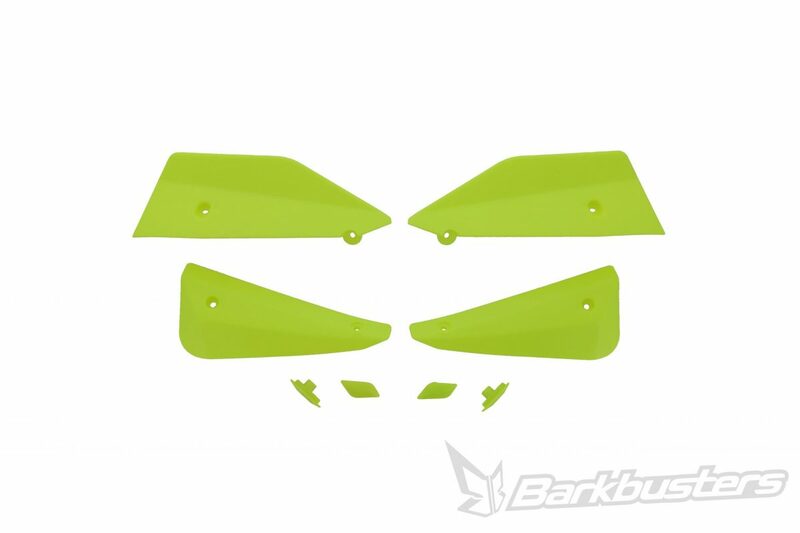 Kit de deflectores y conectores Barkbusters SABRE Color amarillo Hiviz BARKBUSTERS B-084-YH