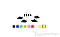 Kit de conexión de deflectores Barkbusters Color amarillo Hiviz BARKBUSTERS B-085-YH