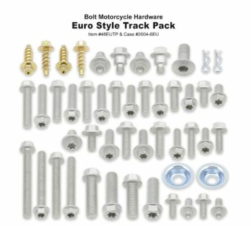 Kit de tornillería Bolt Track Pack motos europeas BOLT 2004-6EU