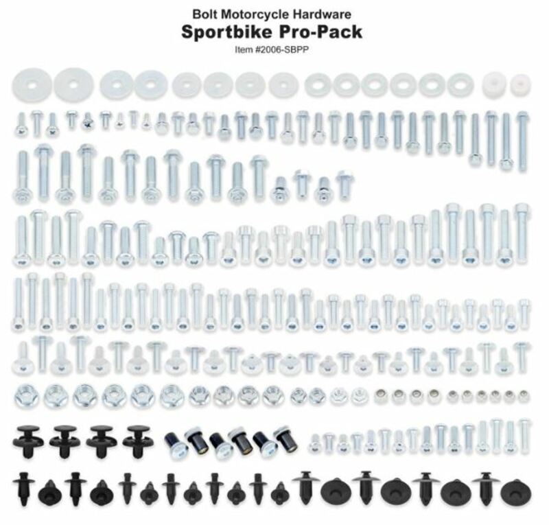 Pack de tornillería Bolt motos deportivas HONDA-KAW-SUZ-YAM BOLT 2006-SBPP