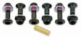 Pack de 6 Tornillos de corona Bolt Negro - cabeza Hexagonal BOLT 2008-HS.B