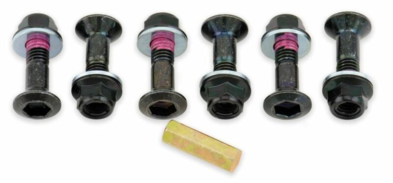 Pack de 6 Tornillos de corona Bolt Negro - cabeza Hexagonal BOLT 2008-HS.B