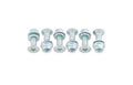 Pack de 6 Tornillos de corona Bolt Plata - cabeza Torx BOLT 2008-HS.EU