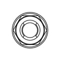 Tuerca fuji con brida BOLT M6 x 1,00 x 10mm BOLT 021-30610