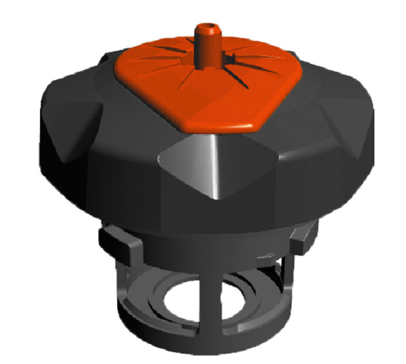 Tapón de gasolina negro/naranja especial para garrafa Tuff Jug TUFFJUG QCKTMO
