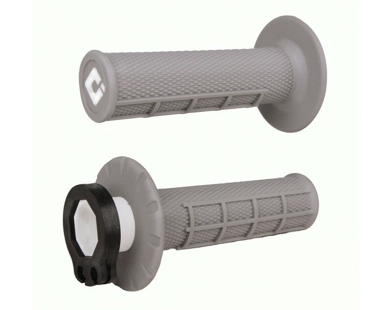 Puños ODI MX V2 Lock-On Haf-Waffle Soft Gris ODI H36HWG