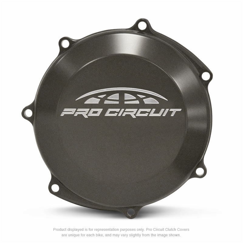 Tapa de embrague Pro Circuit para Yamaha YZ250F: aluminio, negro PRO CIRCUIT CCY14250F