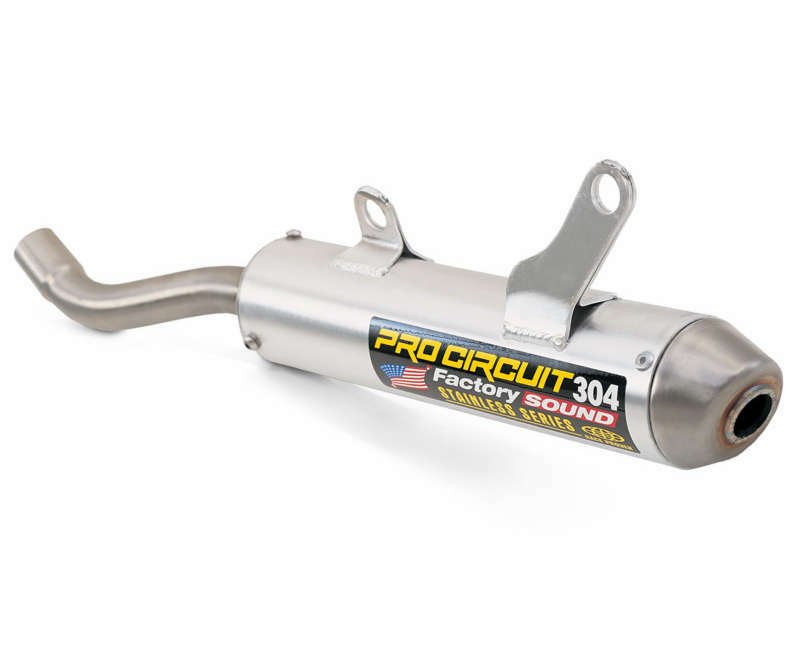 Silencioso Pro Circuit 304 Kawasaki KX125: Silencioso de aluminio, tapa de acero inox PRO CIRCUIT SK03125-SE
