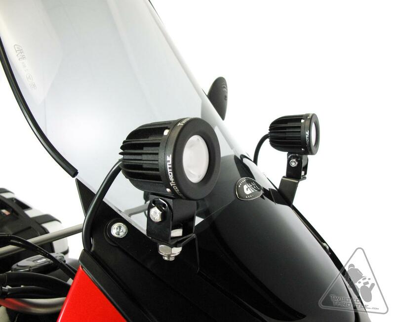 Soporte de luces Denali para Kawasaki KLR650 DENALI TWT.LAH.08.003.100