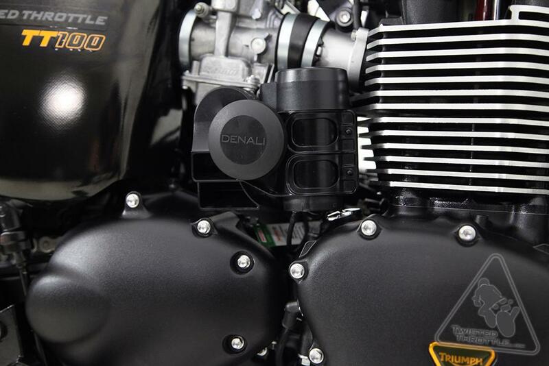 Soporte para claxon Soundbomb Denali Triumph Bonneville/Thruxton DENALI HMT.11.10500