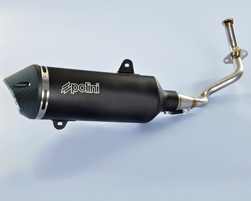 Escape completo Polini Maxi-scooter, inox, silencioso aluminio negro Piaggio Medley 125 POLINI 190,0061
