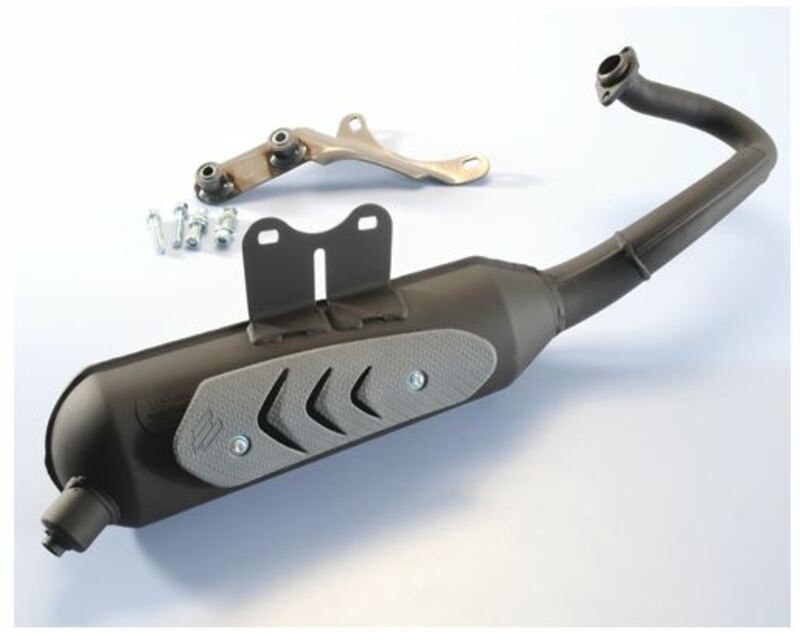 Escape Polini acero negro original homologado Vespa 200.0309 POLINI 200,0309