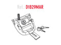 Cerradura para baúl SHAD SH29 SHAD D1B29MAR