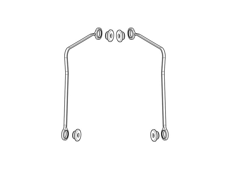 Tornillería respaldo Shad D0RI60 para baúl SH42 2019 SHAD D1B6TIR