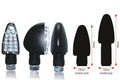 BIHR Triangle LED Indicators Long Black Universal BIHR 01-070LBK
