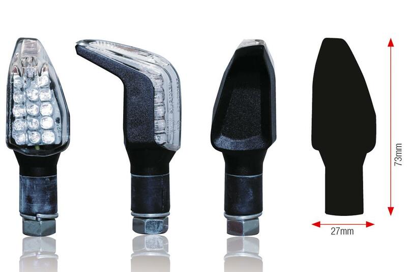 BIHR Boomerang LED Indicators Black Universal BIHR ST-210