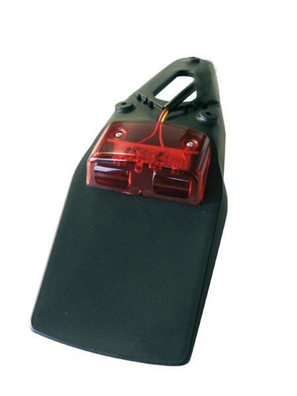 BIHR Rear Fender Extension Black w/ LED light BIHR ST-6199