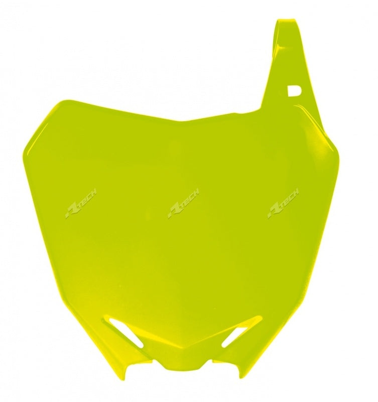 Portanúmeros delantero RACETECH Amarillo Neón Suzuki RM-Z250 / 450 RACETECH R-TBRMZGF0008