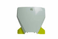 Portanúmeros delantero RACETECH Blanco / Amarillo Husqvarna TC / FC RACETECH R-TBHSQBNGQ19