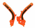 Protector de Chasis Bi-Material RACETECH Naranja / Negro RACETECH R-PRTKTMARNR1