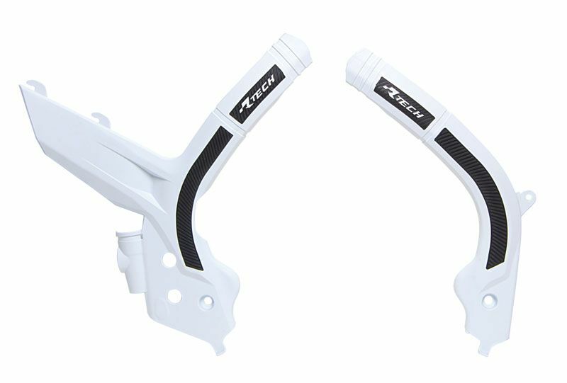 Protector de Chasis Bi-Material RACETECH Blanco / Negro RACETECH R-PRTKTMBNNR2