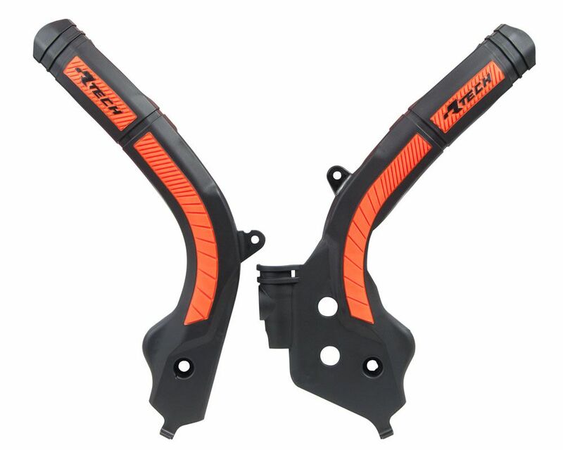 Protector de Chasis Bi-Material RACETECH Negro / Naranja RACETECH R-PRTKTMNRAR1