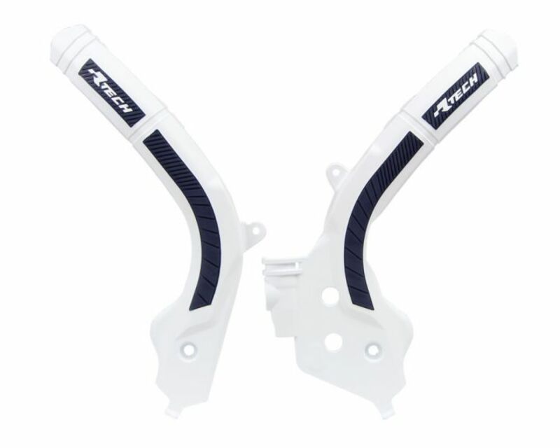 Protector de Chasis Bi-Material RACETECH Blanco / Negro RACETECH R-PRTKTMBNNR1