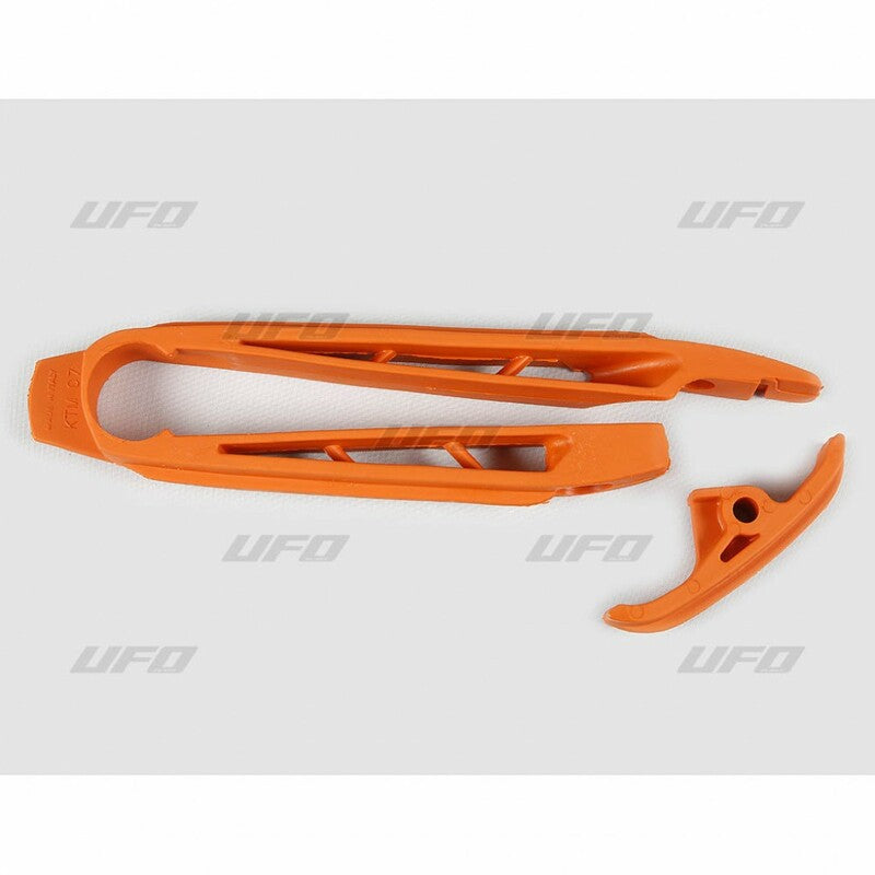 Patín de basculante + Almohadilla de cadena UFO naranja  KTM UFO KT03096#127