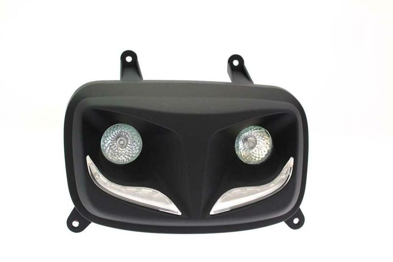 Faro auxiliar LED R8 BIHR negro mate BIHR 72DB1W097B