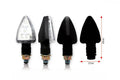 BIHR Tri LED Indicators Short Black Universal BIHR 007-1