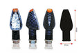 BIHR Design LED Indicators Short Carbon Universal BIHR 008-3