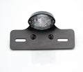 V PARTS Ogive Rear Light w/ License Plate Holder Black Universal V PARTS 034-1-BR