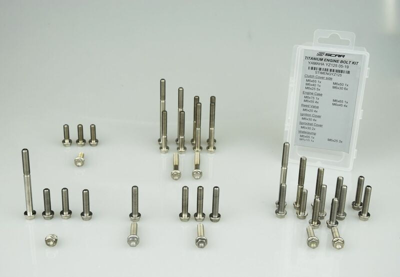 SCAR Engine Screw Kit Titanium 50 Screws Yamaha YZ250F SCAR STIMENGYZ250F