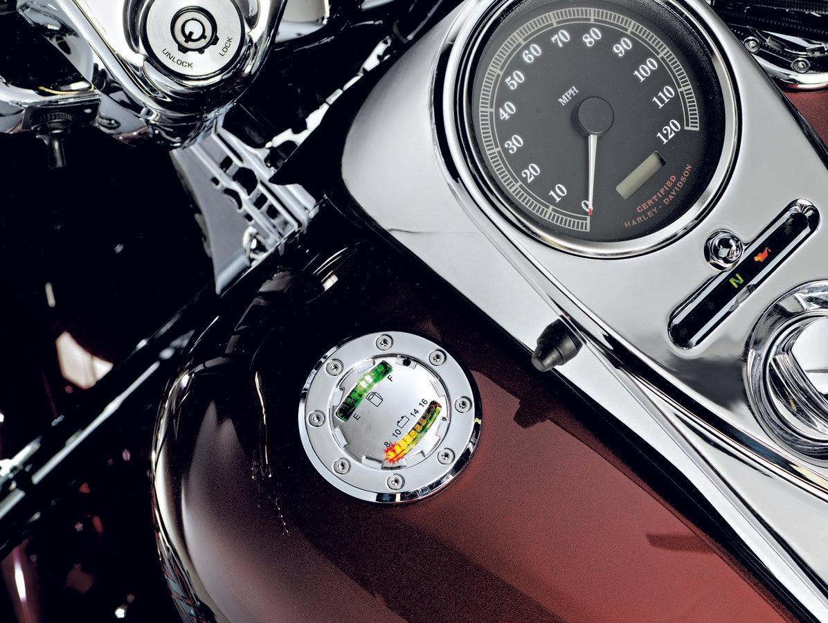 Tapon Combustible Para Harley-Davidson Kuryakyn Informer LED Fuel Battery Gauge