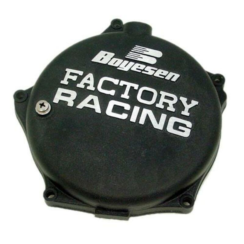 Tapa de embrague BOYESEN Factory Racing Negra Kawasaki KX250F BOYESEN CC-17B