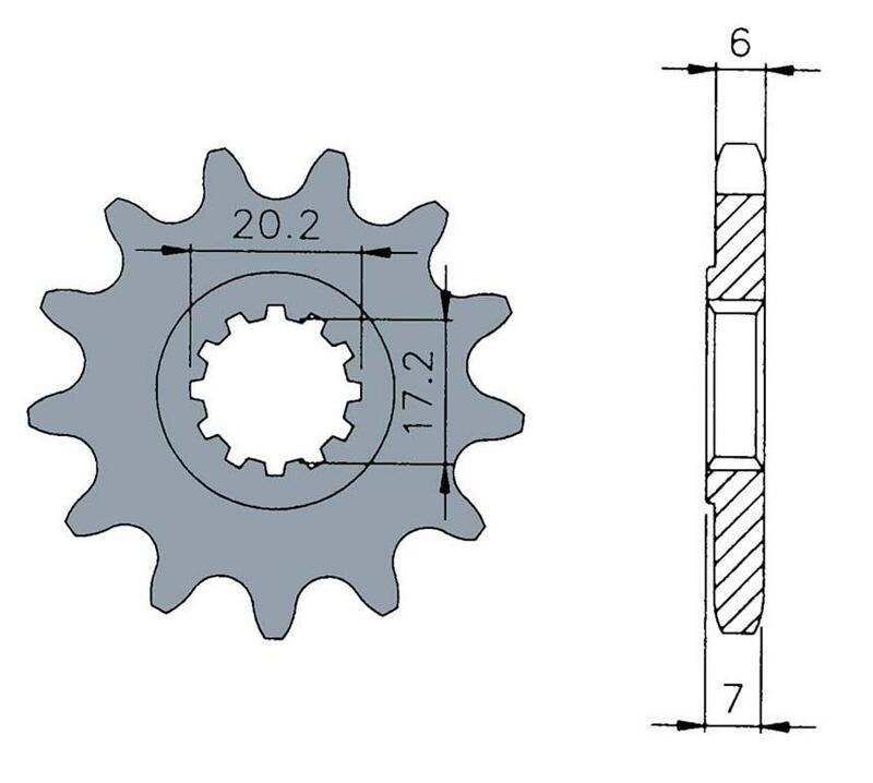 Piñón TECNIUM acero estándar 1120 - Paso 420 TECNIUM 2604127