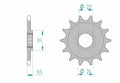 Piñón AFAM acero autolimpiable 22406 - Paso 520 AFAM 22406+14