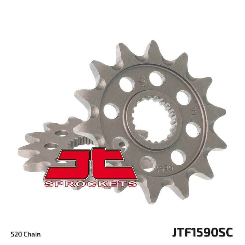 Piñón JT SPROCKETS acero autolimpiable 1590 - Paso 520 JT SPROCKETS JTF1590.13SC