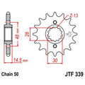 Piñón con goma anti-ruido JT SPROCKETS acero 339 - 530 JT SPROCKETS JTF339.18RB